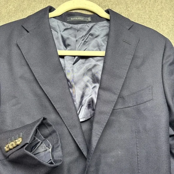 Suitsupply Havana Navy Blue Vitale Barberis‎ Wool Sport Coat Blazer 38R